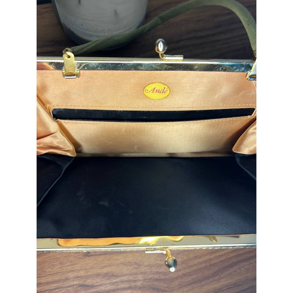 Vintage Ande Olive Green Clutch Purse - Picture 3 of 5